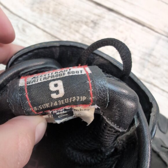 Icon Motorcycle Riding Boots Black Leather/Textile – Men’s 9 - Picture 5 of 9